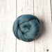 Duck Egg 4 oz Ethical Merino Wool Roving Combed Top Sliver Fiber, Teal, for Felting, Nuno, Spinning, Animal Friendly from Non-mulesed sheep