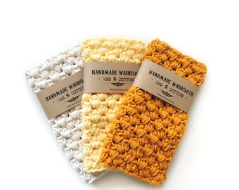Bath Accessories - Washcloths - Wash cloth - Crochet Washcloth - Cotton Washcloth - Wash Cloths - Face Cloth - Cotton Wash Cloth - Bathroom