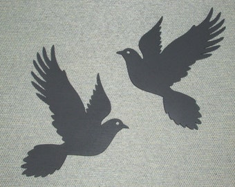 Pair of Doves Wood Wall Art Decor