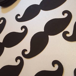 100 Ct. Mustache confetti, mustache decorations, mustache cutouts, mustache die cuts, little man, little man party, little man mustache,