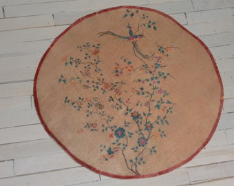 Room Size Dollhouse Vintage Art Deco Round Rug, TREASURY LIST