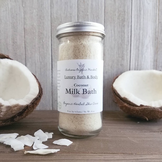 Organic Coconut Milk Bath Natural Bath Soak with Real Coconut