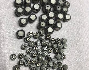 Buri Seed, Porcelain and Glass Bead Mix