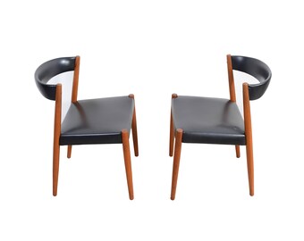 Teak Dining Chairs Danish Modern Kai Kristiansen