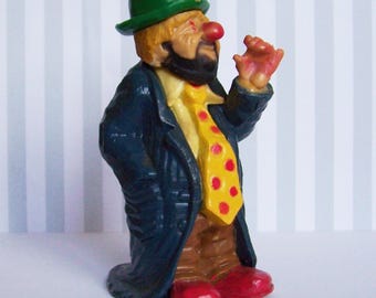 Vintage Wilton Clown Hobo Cake Topper 1983, 4- 1/2" tall