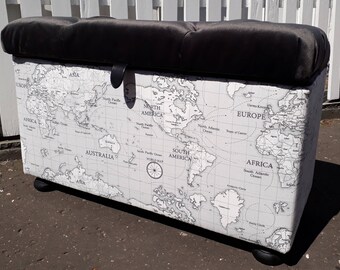padded seat toy box