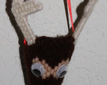 1631 Reindeer Lollipop Ornament