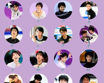 Yuzuru Hanyu 1.25 inch Pins - Buy five get one FREE!