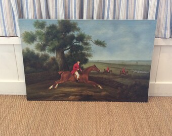 Vintage Equestrian Painting