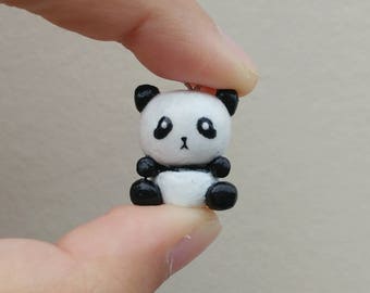 Panda Polymer Clay Charm
