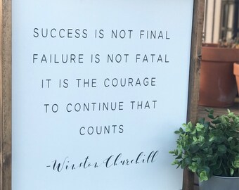 Winston Churchill Sign