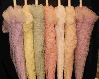 36" Lace baby or bridal shower umbrella parasol available in 7 colors