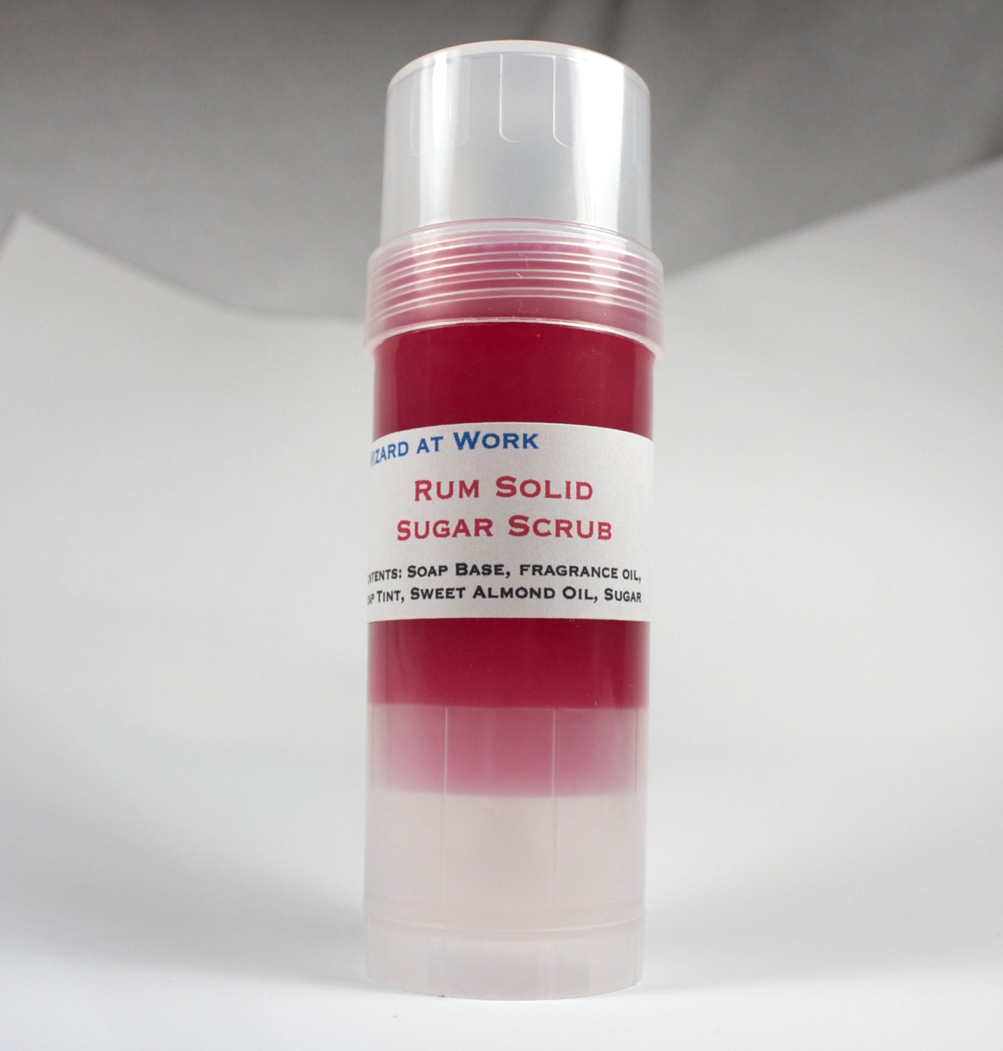 Sugar Scrub Soap in a Tube exfoliate travel portable