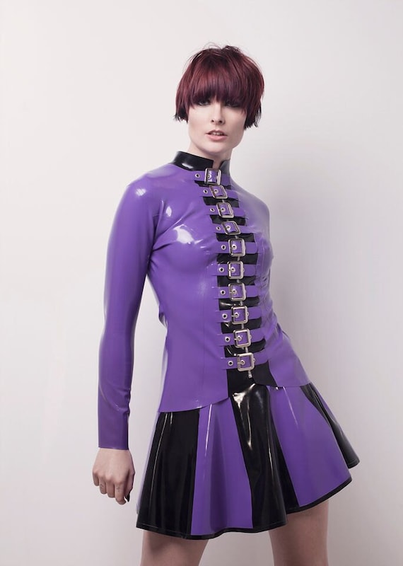 Latex Skirt Latex Skater Skirt Ready To Ship