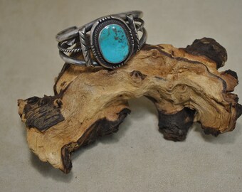 Stunning Sterling Silver Turquoise Cuff Bracelet