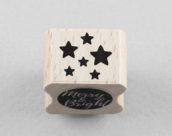 Rubber Stamp little stars 1,5 x 1,5 cm