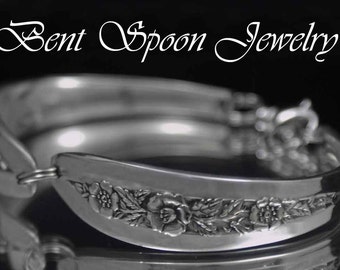 Spoon Bracelet, Silverware Jewelry, Spoon Jewelry, Wedding Bracelet, Bridal Bracelet, Bridesmaids Bracelet - 1952 Primrose