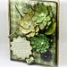St. Patrick's Day Card - Shabby Chic Irish Blessing Handmade Greeting Card - Cottage Chic Green Flower Saint Patrick's Day Card