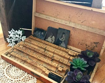 Vintage Alphabet Stamp Set - Wooden Stamps