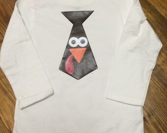 Turkey tie long sleeve shirt