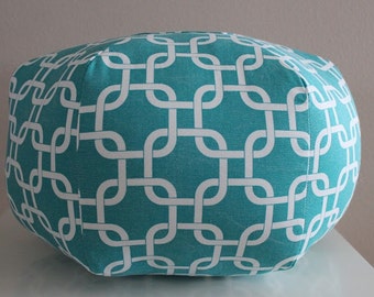 Custom Floor pouf, Fabric foot stool, Large ottoman cushion