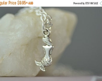 SALE Mermaid Necklace, Little Mermaid, Ocean, Sea, Swimmer, Cute Gift For Her