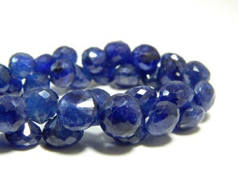 70%OFF Blue Sapphire onion Faceted Teardrop beads 100 Percent Natural Gemstone Size 9 To 6 mm Approx .