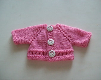 clothing, compatible with babies: Cardigan vest for 32 33 cm dolls, handmade