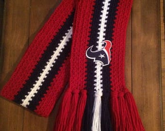 Handmade crochet Texan scarf