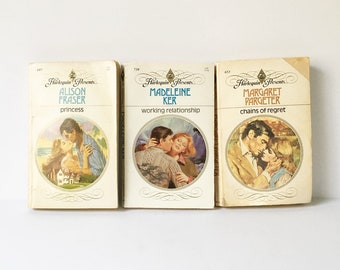 Harlequin Romance Novels 1970s 1980s Paperbacks Love Set of 3
