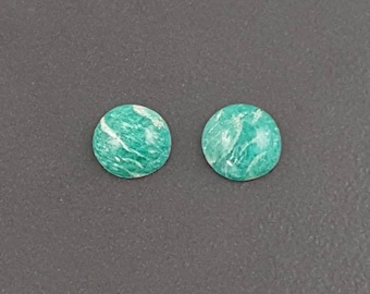 12mm Russian Amazonite Cabochon, calibrated, amazonite, amazonite cab, amazonite cabochon, green stone, small cabochon, green amazonite