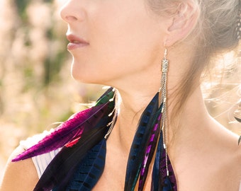 Sunrise Feather Earrings