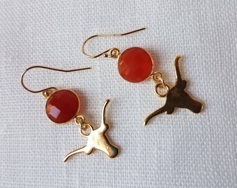 Longhorn Dangle Earrings