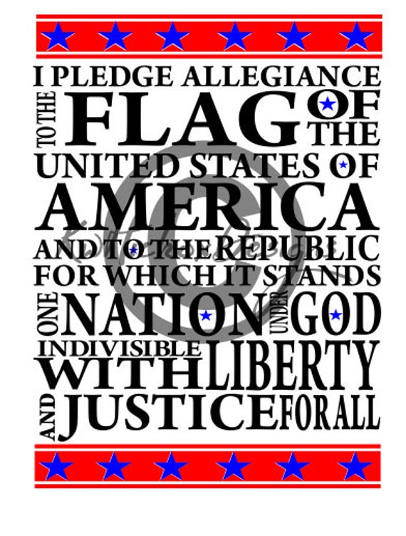 Download Pledge Of Allegiance Svg Dxf File School Svg Flag Svg Star