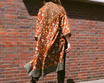 Malimo Dancing bird Kimono Unisex