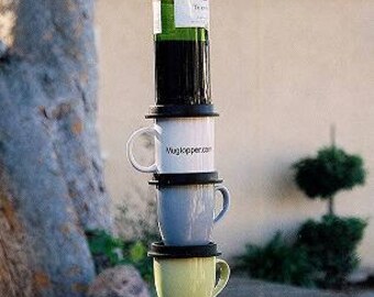 The Mugtopper - Cover your Mug and Keep your Hot beverages Hot! Stylishly crafted in Black/Use as a Drink Coaster/Set of 2/Free Shipping