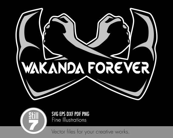 Wakanda Forever Salute svg eps dxf pdf png