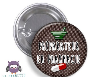 Button large coach metal pharmacy - 45 mm