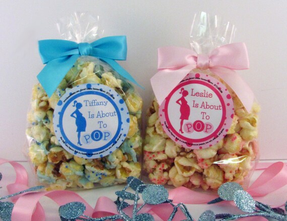 Items similar to 12 ABOUT TO POP Personalized Baby Shower ...