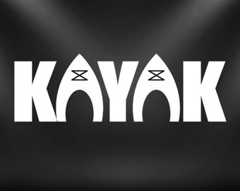 Kayak decal, paddle, sticker, watersport, kayak sticker......Cool!!