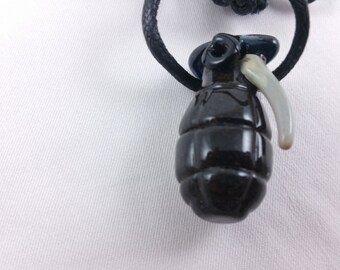 Grenade - Glass Pendant Necklace