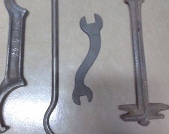 4 Unusual Antique Wrenches