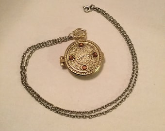Pocket Watch Style Locket Pendant