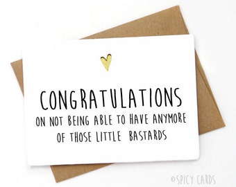 funny vasectomy card etsy