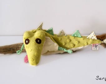 Crocodile blankie - Stuffed Animal - Baby Shower Gift - Baby gift
