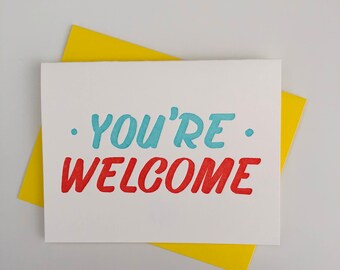 Welcome card | Etsy