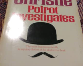 Agatha Christie Poirot Investigates vintage paperback book