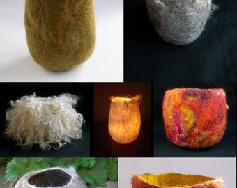 Making a Wet Felted Vessel using a 3D resist Instant Download