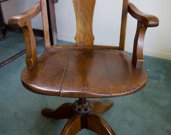 norwegian vintage office chair. edwardian, captains chair, office chair antique, english oak, 1910, dining norwegian vintage c
