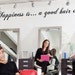 Happiness is a good hair day, hair salon decor, hair dresser quote, hair stylist quote, hair salon art, salon wall art, hair salon decal
